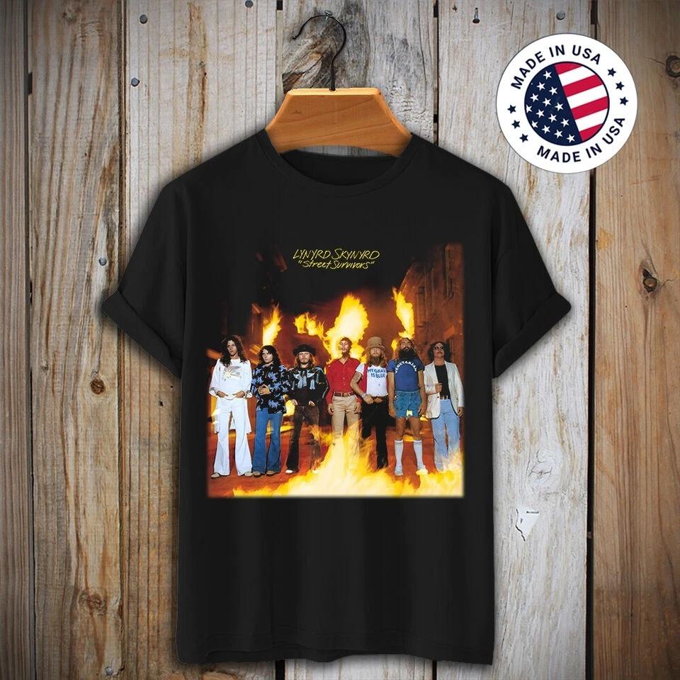 Street Survivors Lynyrd Skynyrd One More Time Ain't No Good Life Rock T Shirt B3