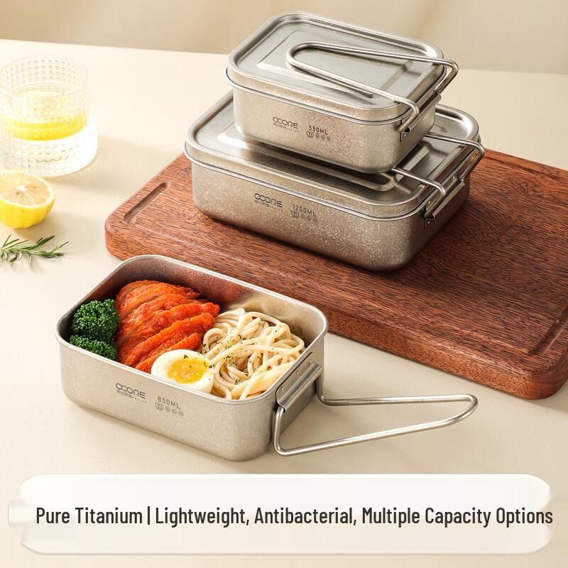 Pure Titanium Portable Lunch Box