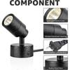 Indoor LED Spotlight 2-Pack, 3W Floor Uplights, 3000K Warm White Accent Lighting for Home Decor