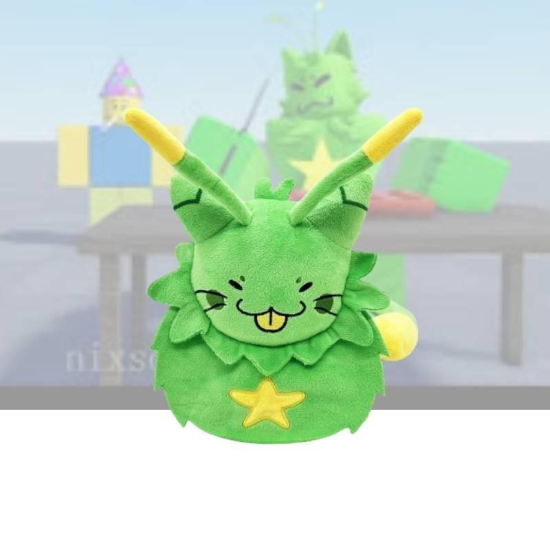 New Gnarpy Discovers The Internet Green Cat Robot Plush Toy Doll For Kids