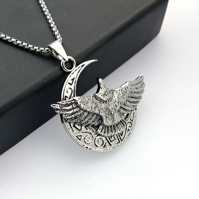 Necklace Retro Eagle Spreading Its Wings Now Hair Pendant