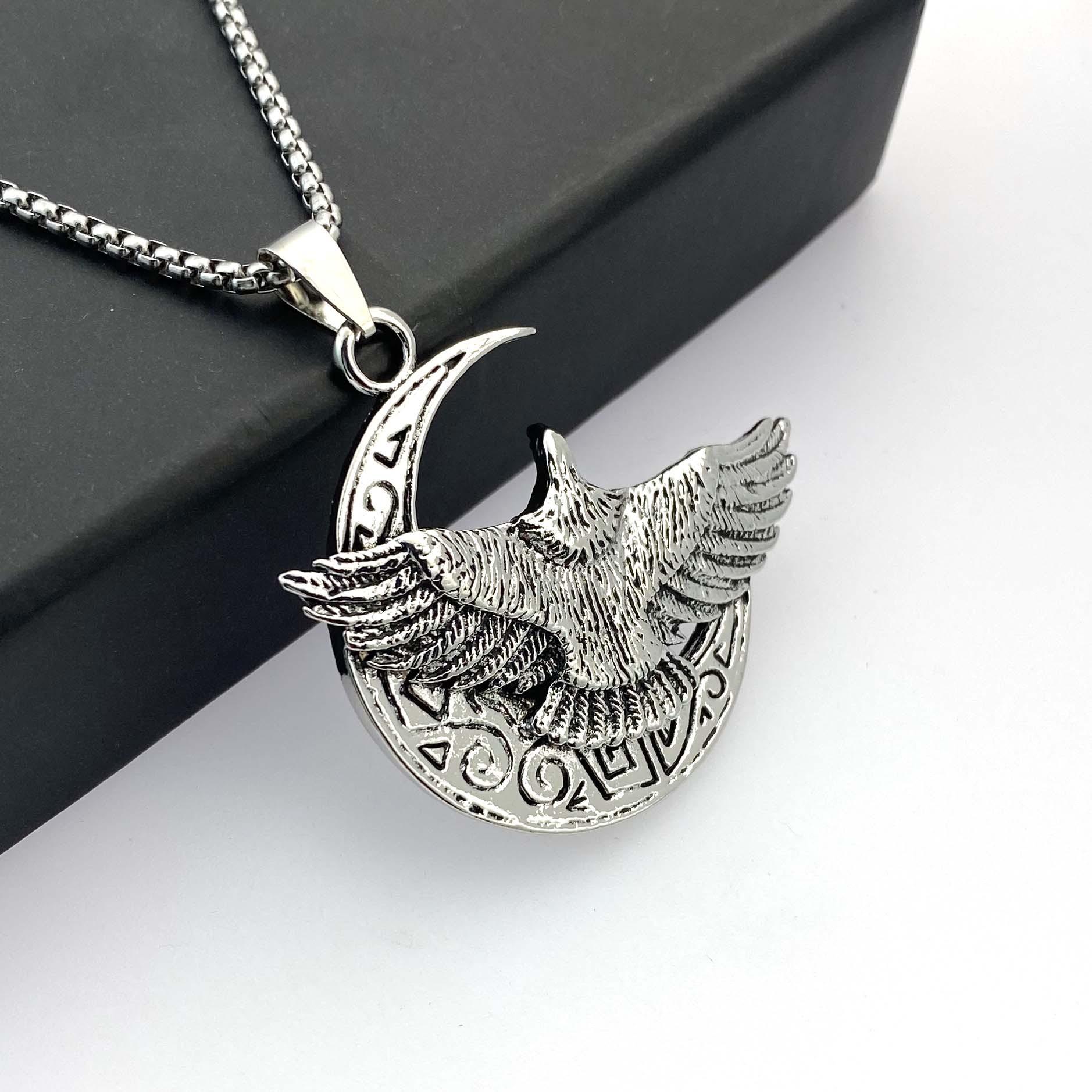 Ожерелье Ретро Орел Расправляющий Крылья Сейчас Подвеска Волосы 50CM(Necklace Size)