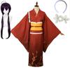 Izumi Kyouka Cosplay Costume Kimono Halloween Party Suit For Girls With Kyouka's Headwear