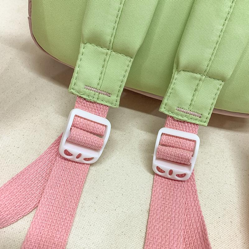 Colored Middle School Student Schoolbag Women's Campus Backpack Large Capacity Travel Backpack