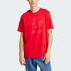Adidas Originals Trefoil T Shirts Men's Red Crew Neck Moderate Straight Fit IL5139