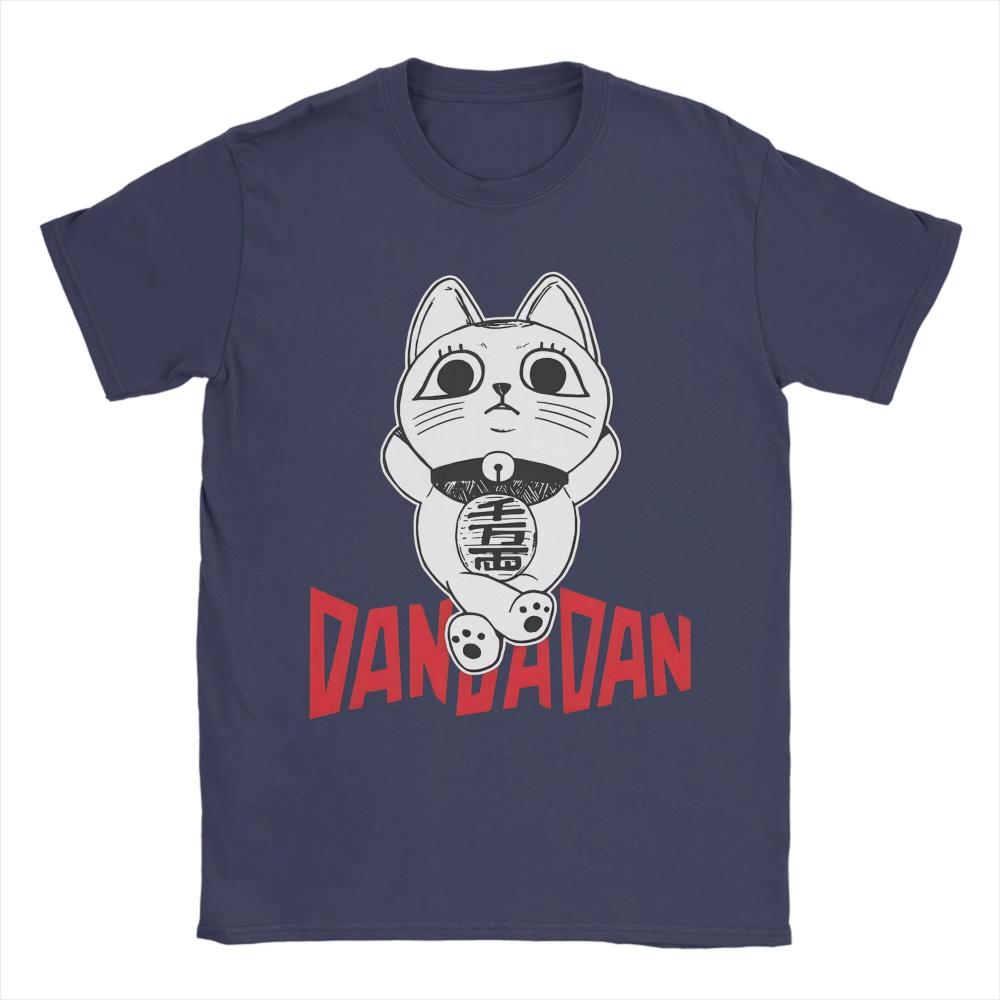 Dandadan Men Printed T Shirts Turbo Granny Cat Awesome Women Tee Shirt Short Sleeve O Neck Unisex T-Shirt Cotton Gift Clothing