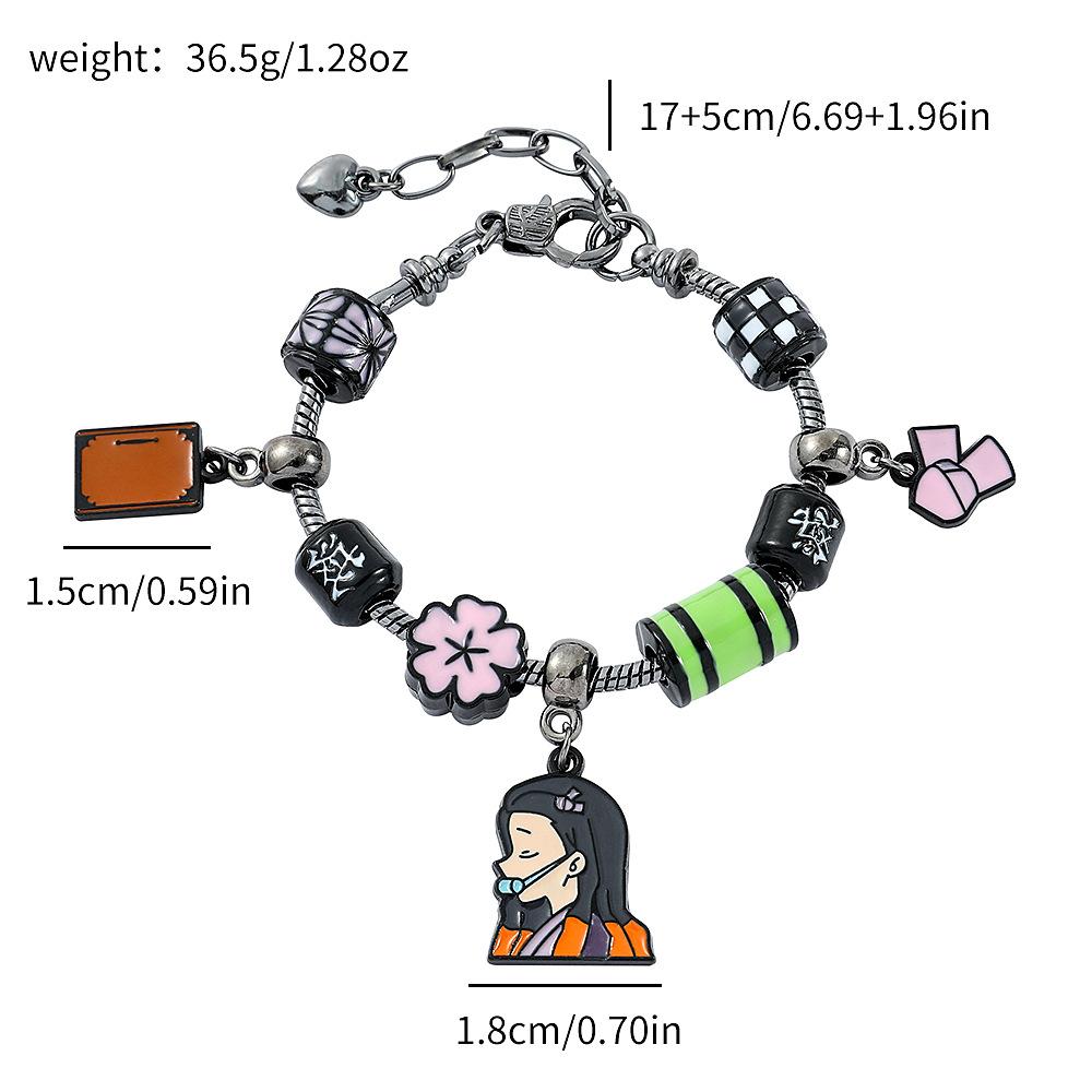 [Anime Character Beaded Pendant Bracelet DIY Jewelry Kit With Accessories]