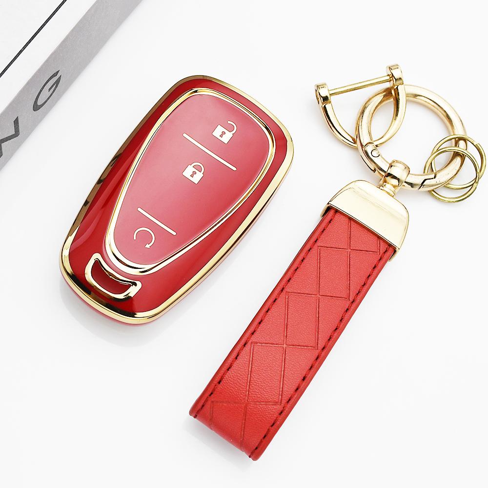 Tpu 3 Buttons Car Key Case Cover Smart Key Shell For Chevrolet Chevy Malibu Camaro Cruze Traverse Spark Equinox Sonic Volt Bolt