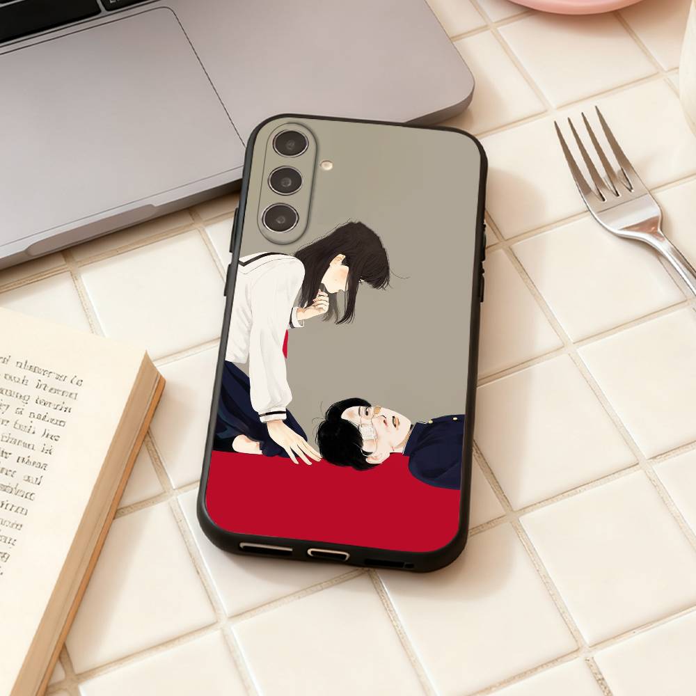 Comic Yano-kun's Ordinary Days  phone Case For Samsung Galaxy A73,A72,A71,A70,A53,A52,A51,Others Soft Black Shell