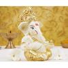 Ceramic Ganesh Idol for Car Dashboard Ganesha Murti Ganpati Idol for Home Decor Puja Lord Ganesh