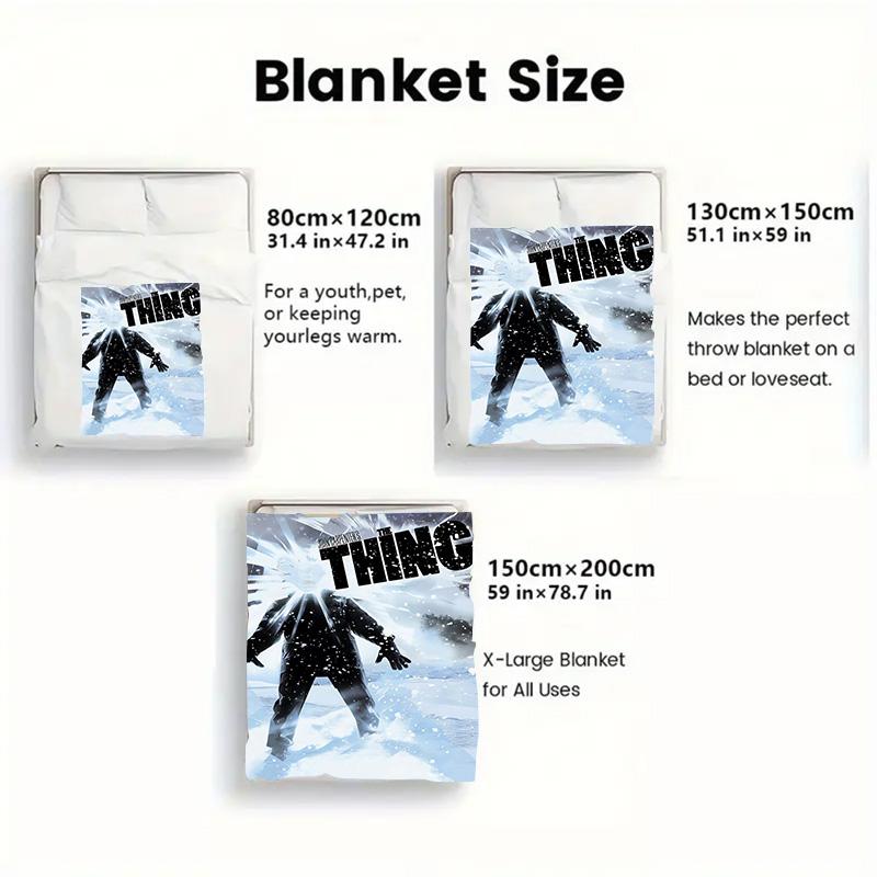 The Thing 2D Flat Pattern Flannel Blanket High Quality All Seasons Warmth and Comfort Perfect for Christmas Gifts.SMT0917259