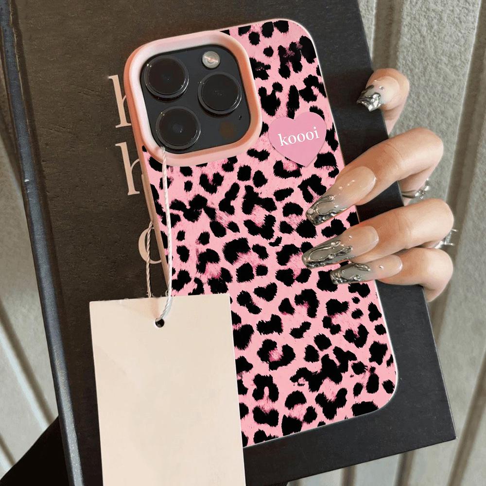 Luxury Leopard Print Cool Lichee Leather Pattern Phone Case For Samsung S26 S25 S24 S23 S22 S21 S20 Plus FE Ultra 4G 5G Cover