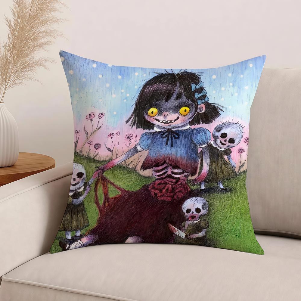 Band W-WednesD-day Bleeds Pillow Case Office Cushions Suitable For Sofa Car Bedroom Decorative Cushion Cover