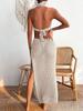 European & American Long Beach Dress - Bestseller Circle Sling Cover-Up