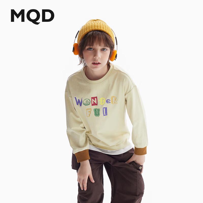 

MQD Boys Autumn Letter Print Round Neck Long Sleeve T-Shirt 120cm