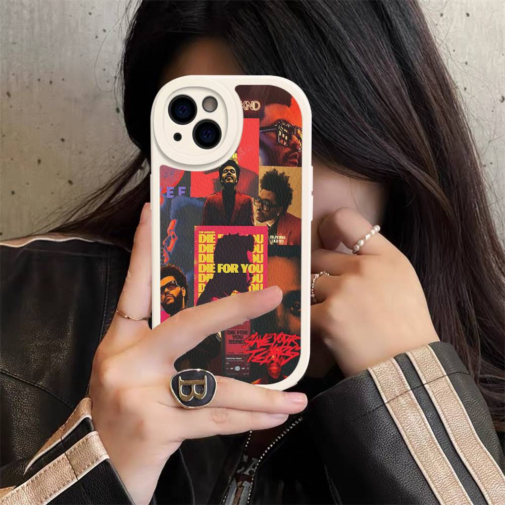 Popular Hip Hop Rapper The Weeknd Phone Cover For IPhone 11 12 13 14 15 16 Pro Max Mini Plus Soft Leather Case iPhone 15 pro