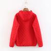 Women's Plus Size Plaid Lambskin Hooded Winter Jacket - Slim Fit, Thickened and Warm (2023)