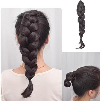 Synthetic Fashion New Chinese Style Long Curly Hair High Ponytail Grabber Twist Braid Natural Artificial Hair
