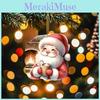 Car Cartoon Acrylic Ornament With Santa Claus Design For Vehicle Decoration