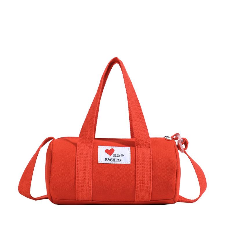 

Прочная и стильная детская сумка-ведро унисекс с забавными нашивками с буквами, идеально подходящая для повседневных приключений красный