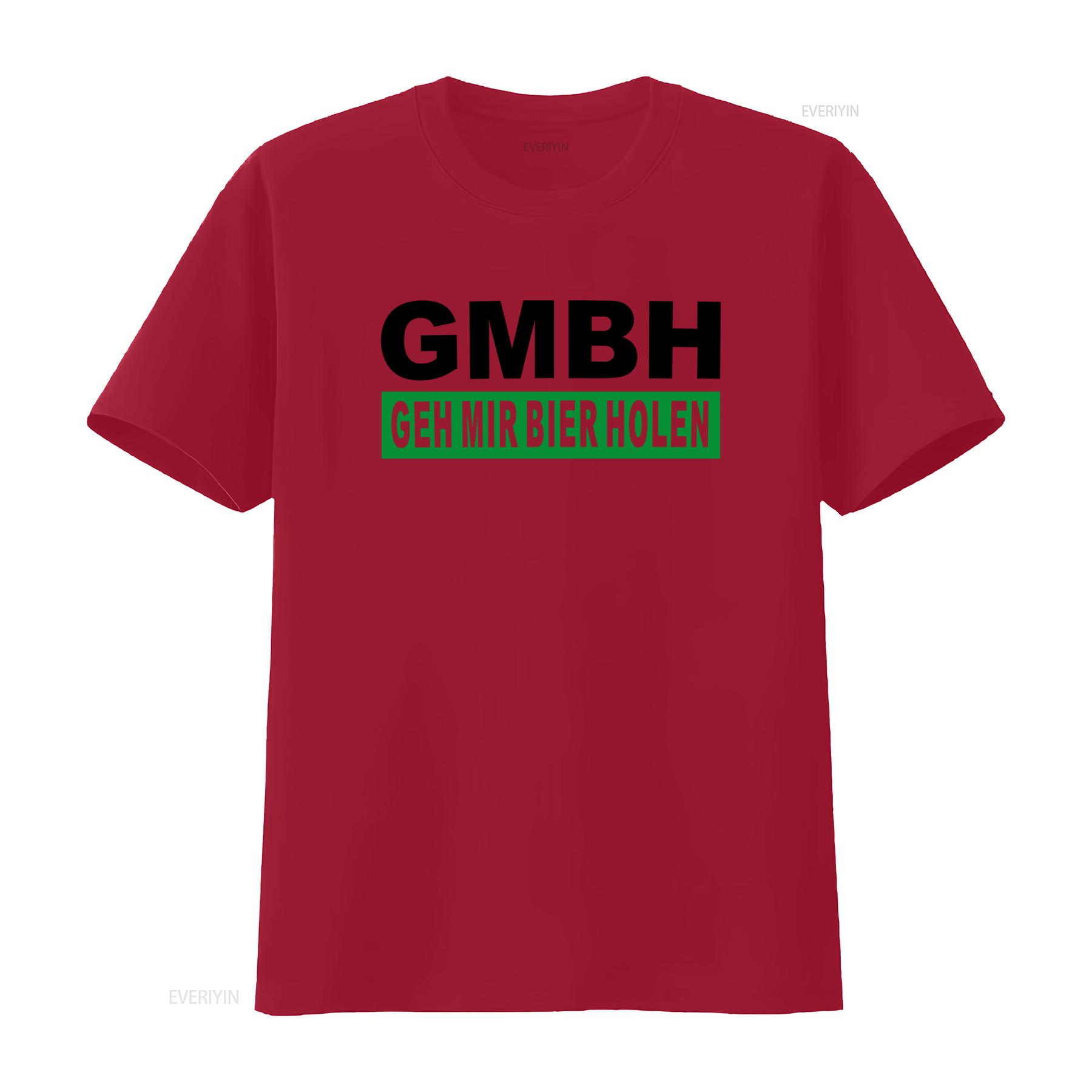 Gmbh Geh Mir Bier Holen Herren T Shirt Unique German Phrase Print for Beer Lovers vintage Washed Soft fashion homme S
