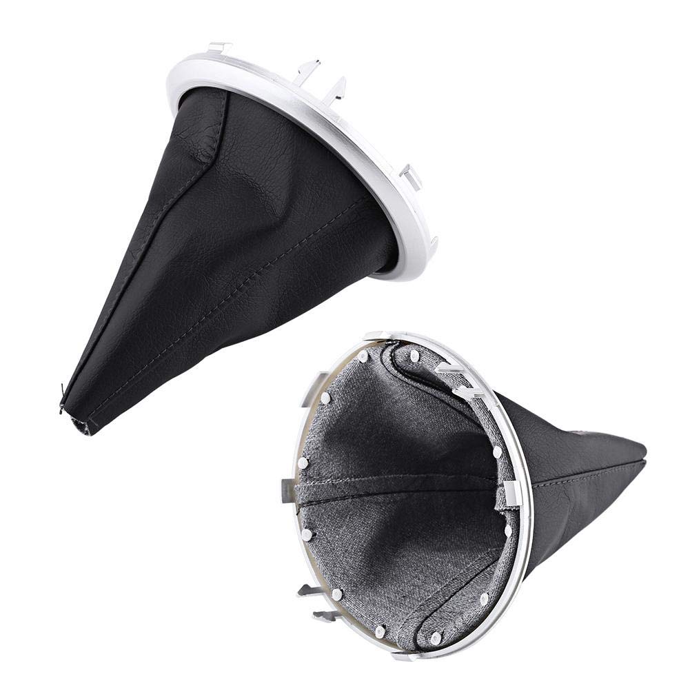 Lederstil Schalthebelknaufabdeckung Lederstil Schalthebelmanschette Universal -Qiilu Schaltung