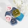 New Velvet Jewelry Box Octagonal Ring Box Double Ring Box Wedding Ring Box with Detachable Lid Jewelry Organizer Storage