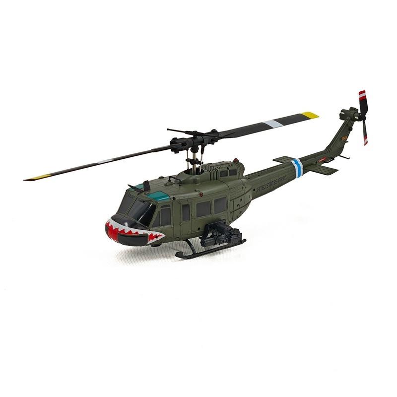 

Kubinker UH1 Huey brushless 6-channel stunt flying helicopter electric remote-controlled aircraft military model simulation cool