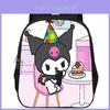 Adorable Kuromi Large Capacity 15-inch Backpack For Kids Lightweight Oxford Fabric