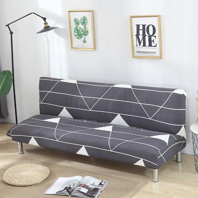 String Printed Folding Sofa Furniture Bed Cover Sofa Protector Covers Stretch Double Seat Cover Slipcovers For Living Room Area Geometric Print