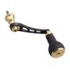 HEIGHTEN Adjustable Reel Handle with 27mm TPE Compatible with Shimano and Daiwa Spinning Arch TPE Series Gold 55-60/65-70mm Knob, Reels, (Black & -