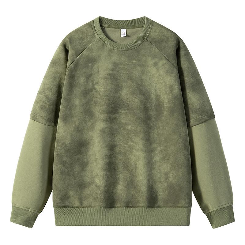 Men s Heavyweight Color Block Splicing Hoodie - Trendy Loose Fit for Spring & Autumn XL