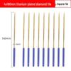 Titanium-Plated Diamond File Set: Flat/Incline with Extra Grade Carborundum for Precision Shaping, Free Shipping