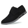 New 2025 Designer Men's Suede Leather Brogues Shoes Fashion Men Casual Daily Gentleman Leisure Shoes For Man