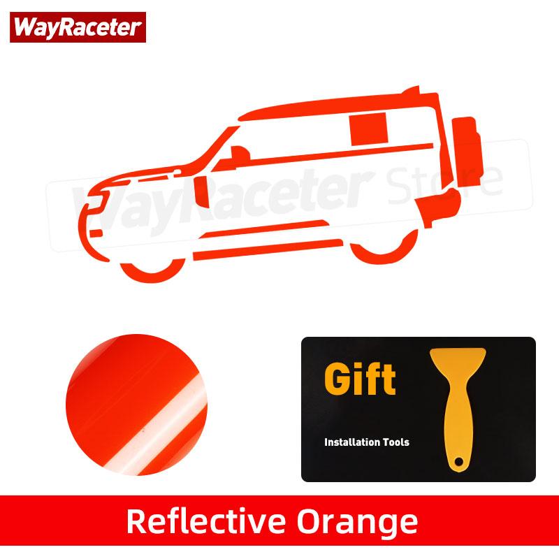 

Reflective Creative Car Window Sticker Body Bumper Fender Graphic Vinyl For Land Rover Defender L663 2022 110 90 130 Accessories 1 Piece