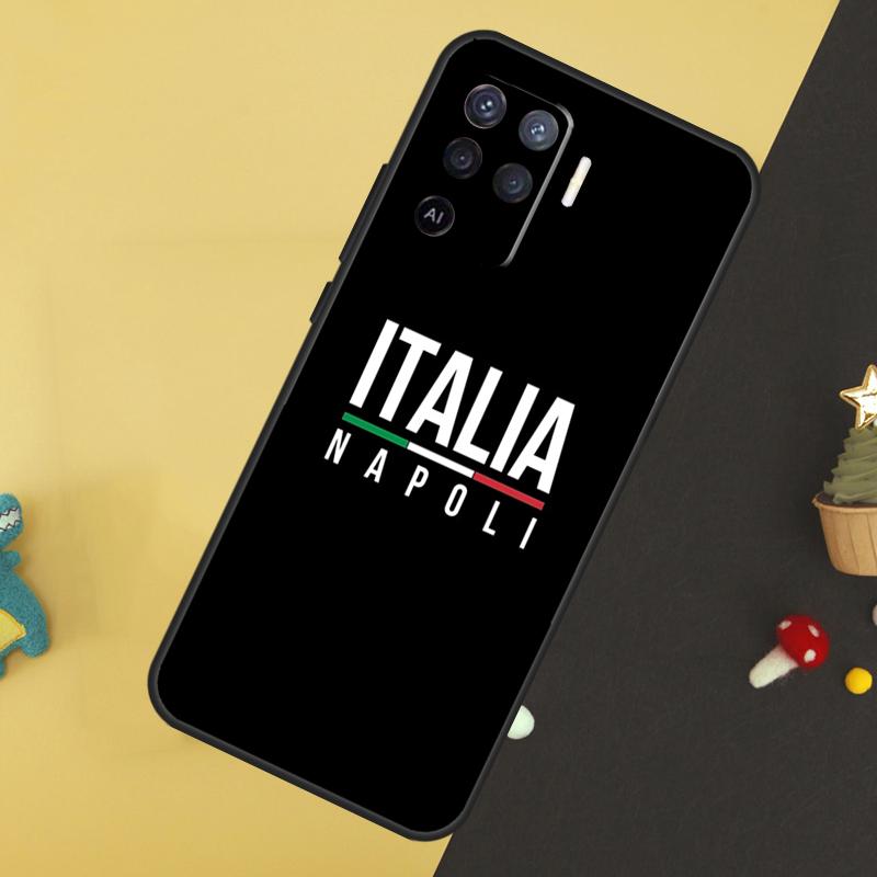 Italy Flag Vintage Italian For OPPO A57S A53S A54S A98 A78 A58 A79 A15 A17 A77 A16 A76 A96 A52 A72 A5 A9 A94 A74 Case
