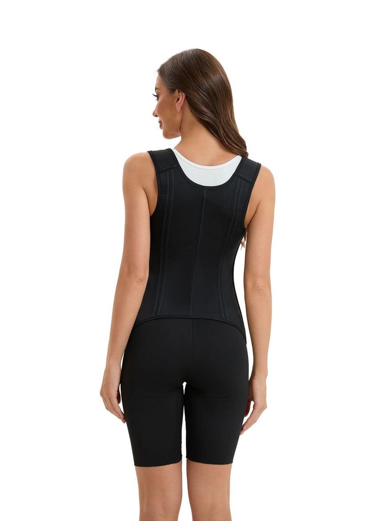 15-Bone Latex Waist Cincher: Shape & Flatten Abdomen, Wearable Outside, Retro Style