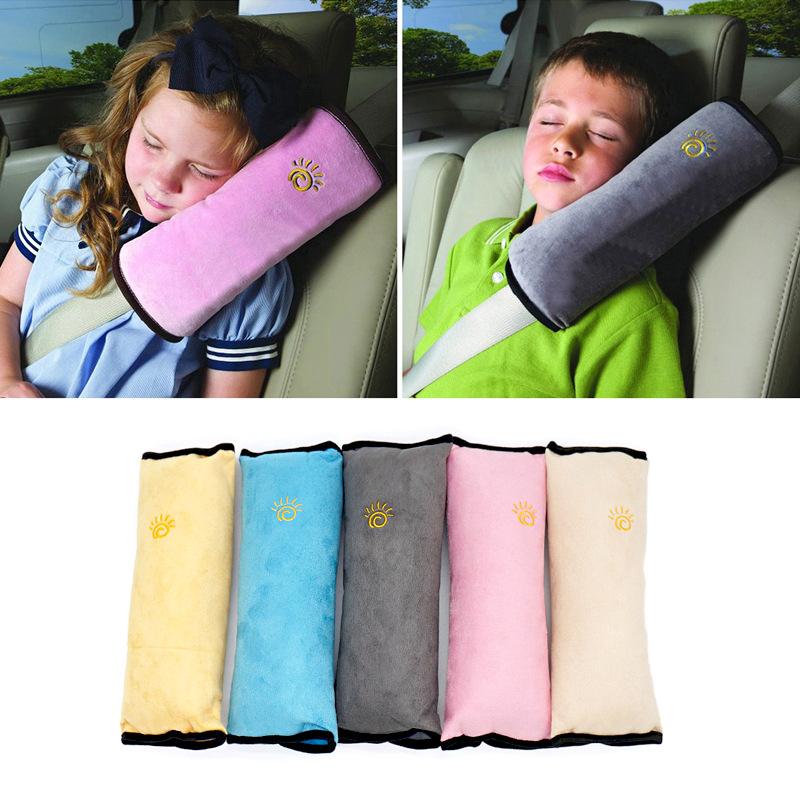 

Car Neck Pillow Supports Headrest Airplane Travel Cute Pillow For Kids Safety Seat Belt Harness Shoulder Pad Children
