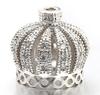 14*13mm Best Quality Brass Cubic Zirconia Tassel Cap Pendant Connector Charms, Mixed , Hole: 1.3mm, Model:VM9