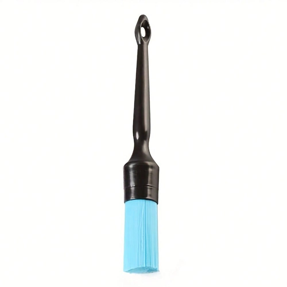 Perfect For Removing Dust And Dirt From Wheel Hubs, Corners, Grilles, Air Vents, And More! - Deep Cleaning Car Brush With Blue Hard Bristles
