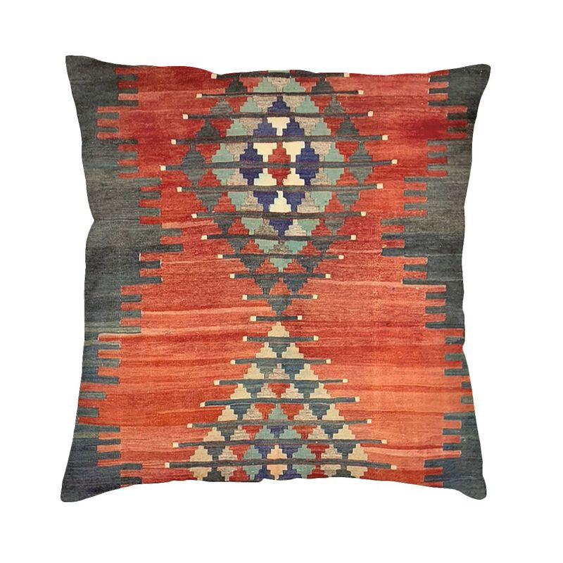 Aksaray Antique Turkish Kilim Square Pillow Cover Decoration Boho Bohemian Ethnic Persian Tribal Cushion Cover Throw Pillow
