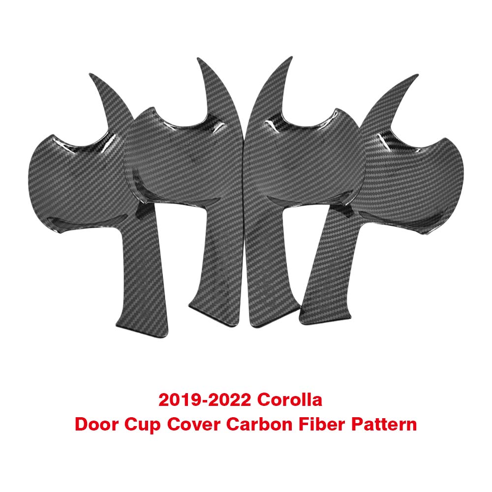 Car Decoration Door Bowl IHandle Cover For Toyota Corolla - Carbon Fiber Cars Accessories Exterior Styling