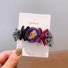 Handmade Halloween Hair Clips for Kids: Pumpkin, Ghost, Black Bat Bow, Party Accessories