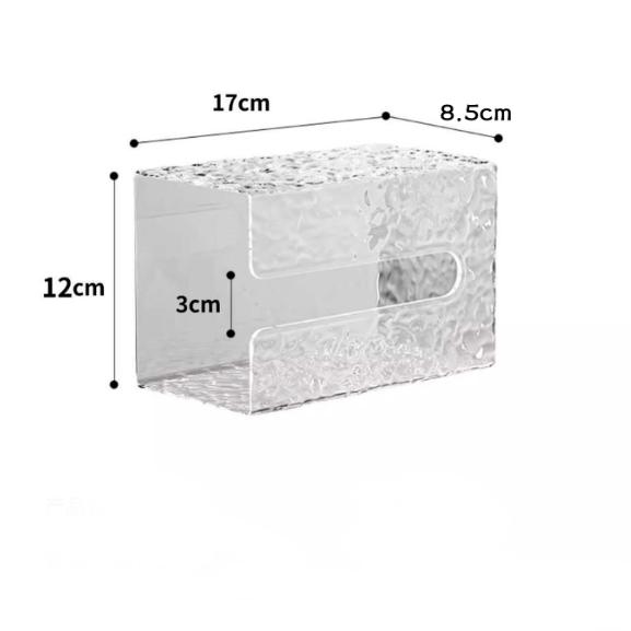 Toilet Non Perforated Tissue Box Household Adhesive Paper Box Living Room Wall Mounted Tissue Box