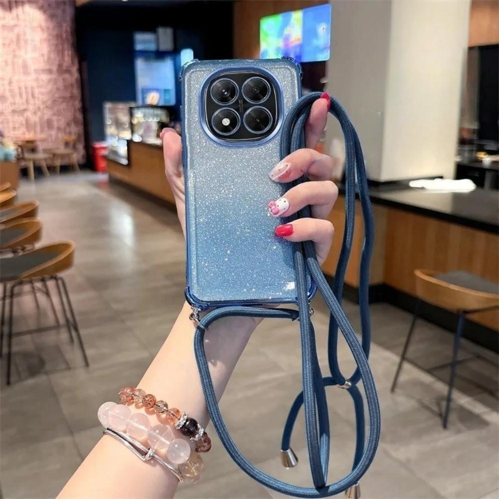 

Luxury Plating Shockproof Case For Huawei Nova 14 13 Pro 12 12S 12i 11 10 9 8 7 6 5 Pro SE Crossbody Lanyard Glitter Soft Cover Nova 14 (5G)