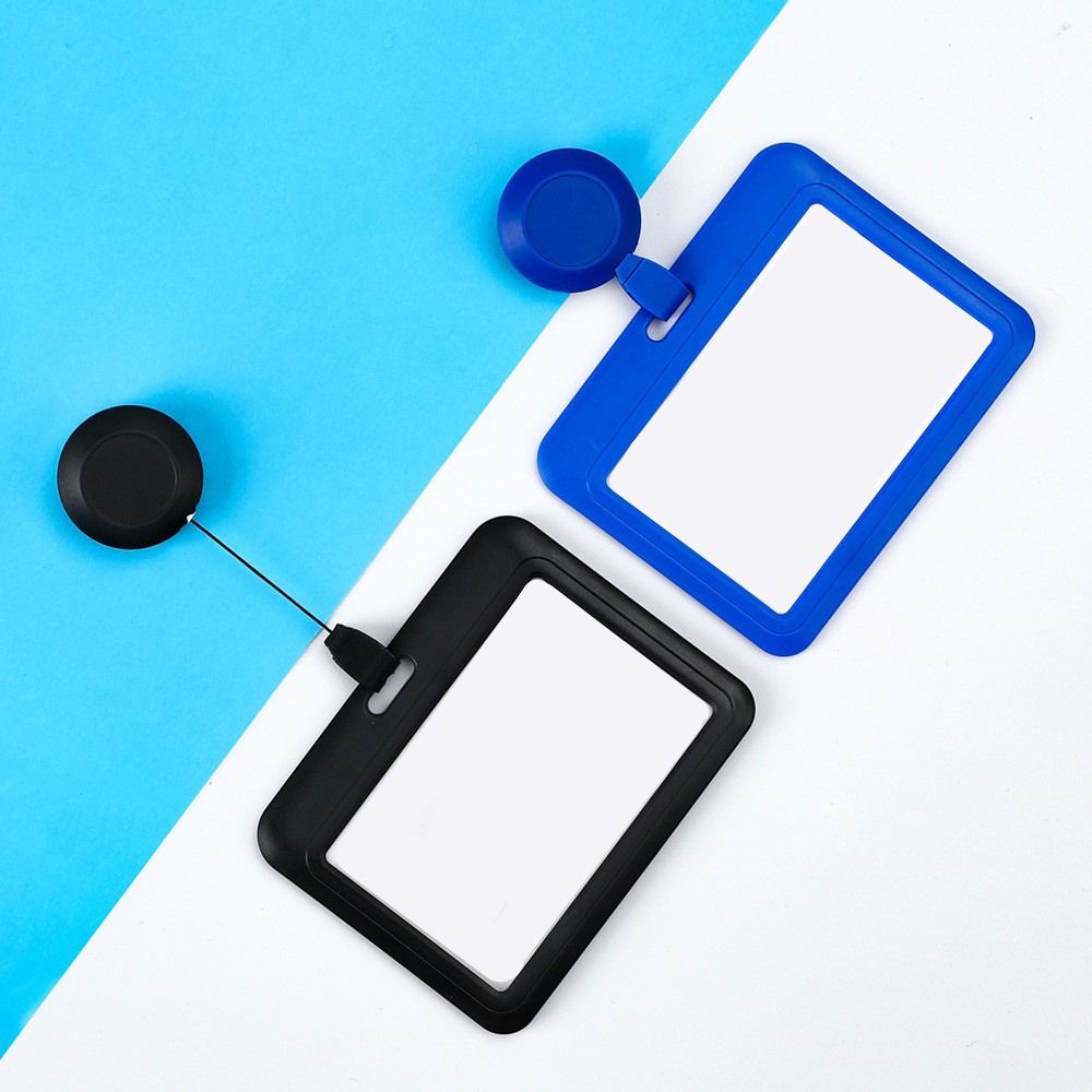 Badge Reel ID Card Holder Staff Work Name Badges Holder Retractable Card Cover  Credit Card