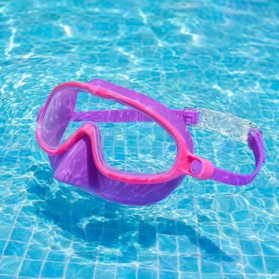 DYS 1/2 Pairs Children Swim Goggles with Earplugs, UV Protection Anti-Fog Pool Nose Cover, No Leakage Swimming Eyewear for Boys Girls
