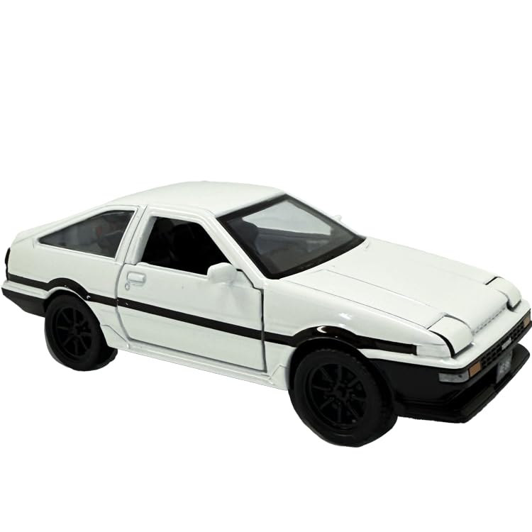Scale Toyota AE86 Trueno MSZ Diecast Model White 1/37 Car,