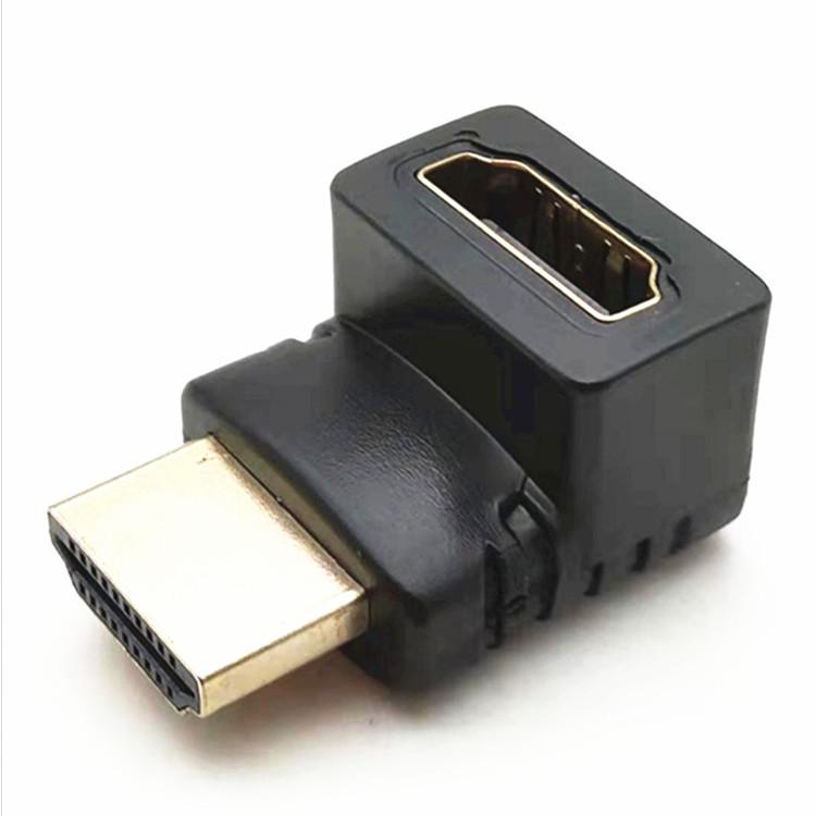 4K 60Hz HDMI Right Angle Adapter, 90°/270° Male To Female, HDMI 2.0 Converter