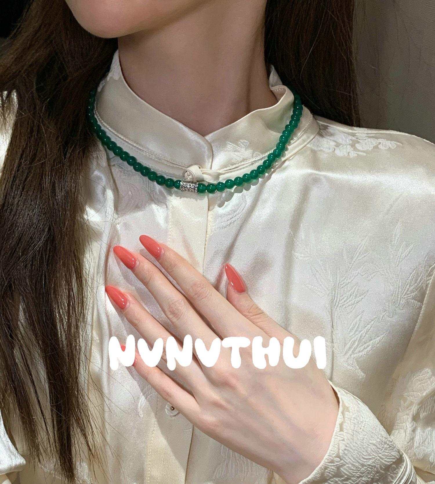 

Украшения, Бусины из халцедона и агата в форме лошади, Бусы, Новый китайский стиль, Многофункциональный трехкруговой браслет, Сравнимый с жадеитом